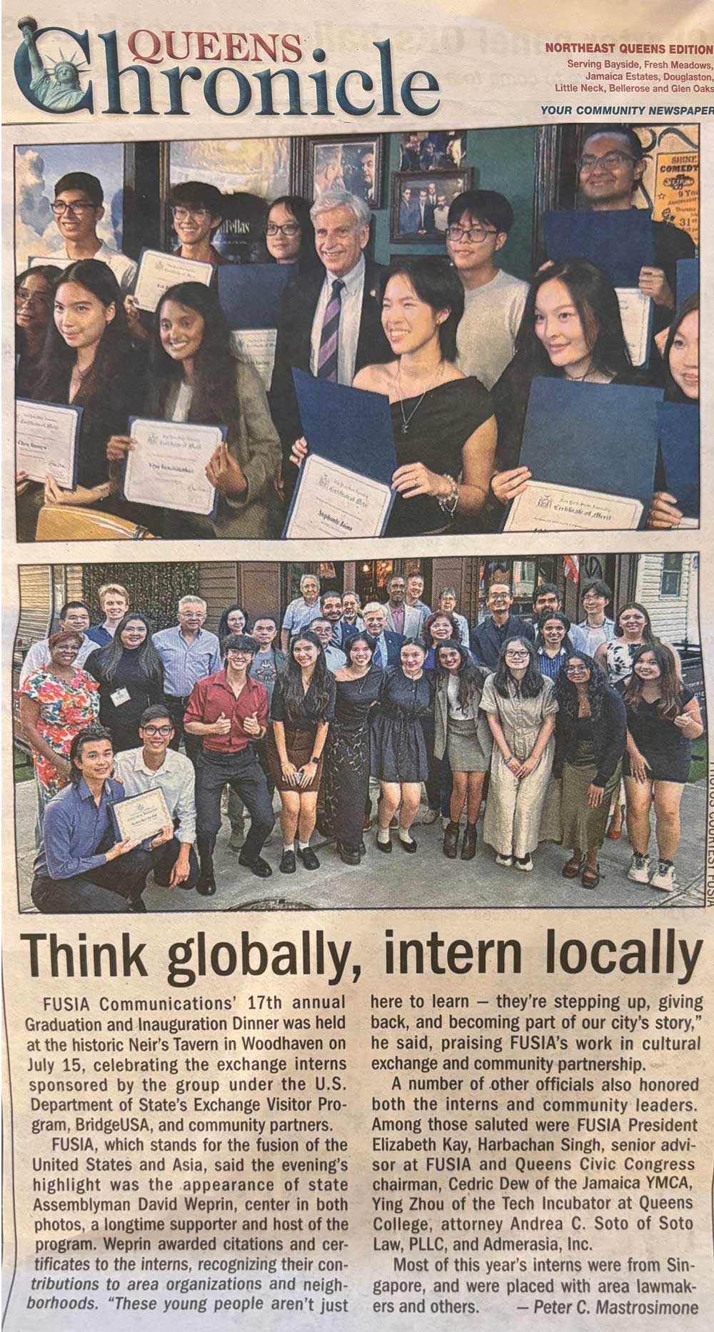 Think Globally, Intern Locally